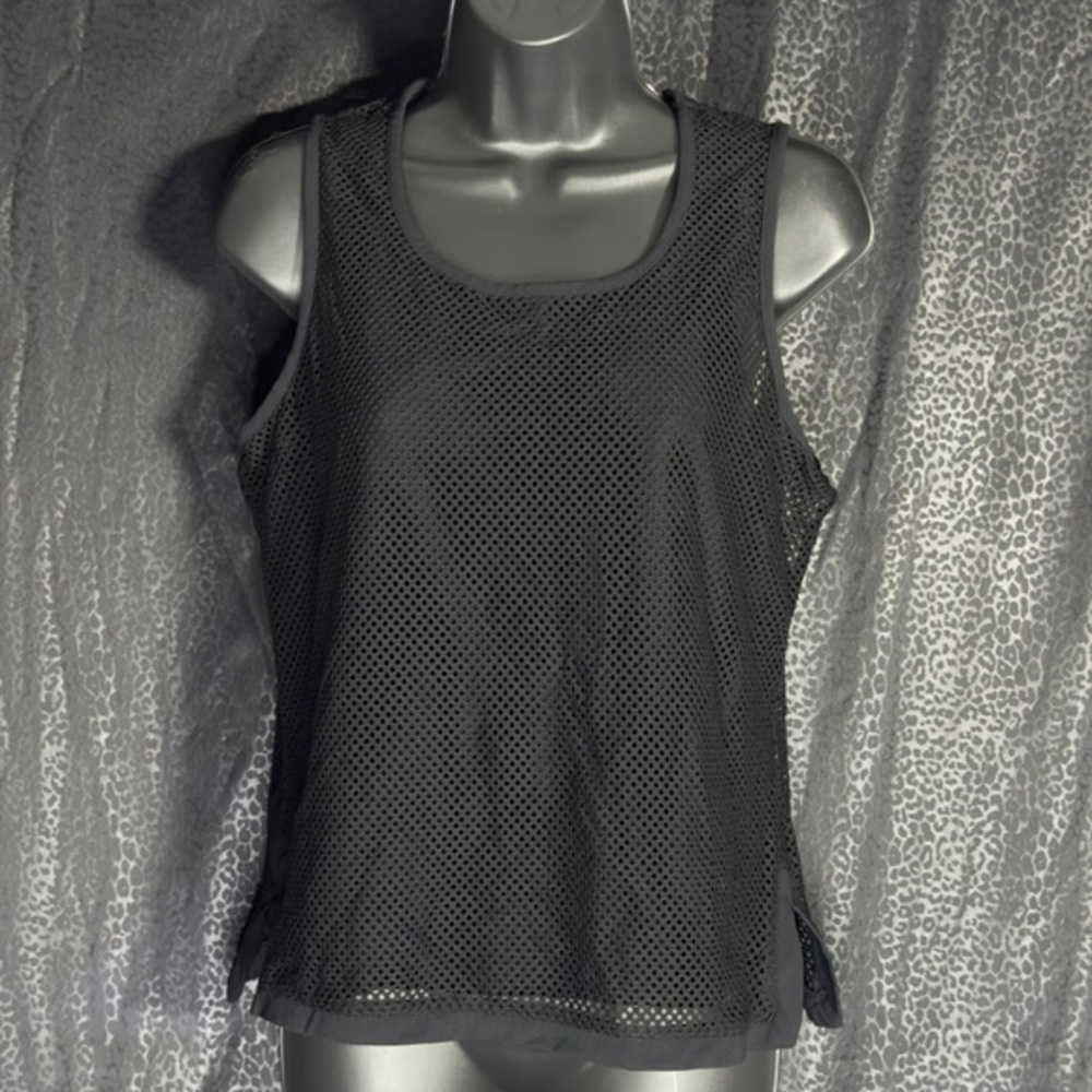Lynn Ritchie Black Mesh Tank Top Size S